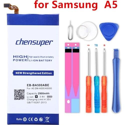 Chensuper 2900mAh EB-BA500ABE Battery for Samsung Galaxy A5 A5000 A5009 SM-A500F A500F SM-A500 A500