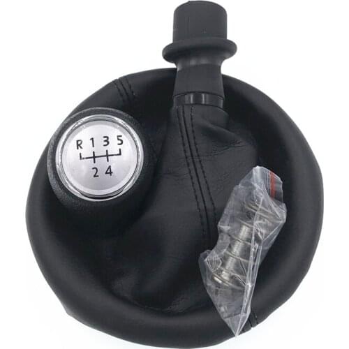Free Shipping 5 Speed Car Gear Shift Knob Gearstick Gaiter Boot Kit For VW Transporter T5 T6 2003-2011