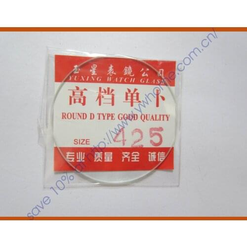 Freeshipping New 1x Convex Spherical Glass Watch Crystal diameter 42.5 mm Edge Thick 1.0mm