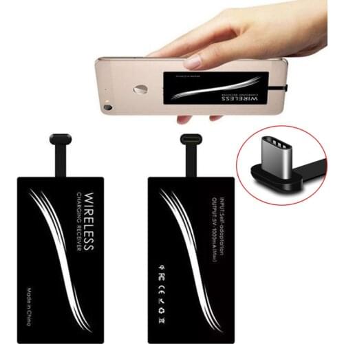 Type C Qi Wireless Charger Receiver for Samsung A90 A80 A70 A50 A20 A10 Huawei P20 Pro P9 Xiaomi Fast Wireless Charging Receptor