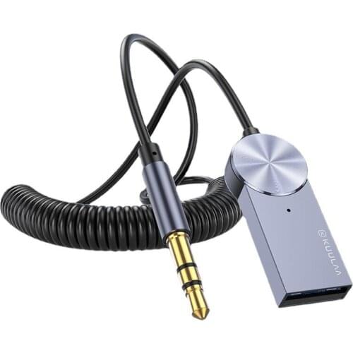 Wireless Bluetooth 3.5mm Aux Audio Stereo Music Car Receiver Adapter with USB DAC 3.5mm AUX for Car/Home Stereo Hi Res Music St