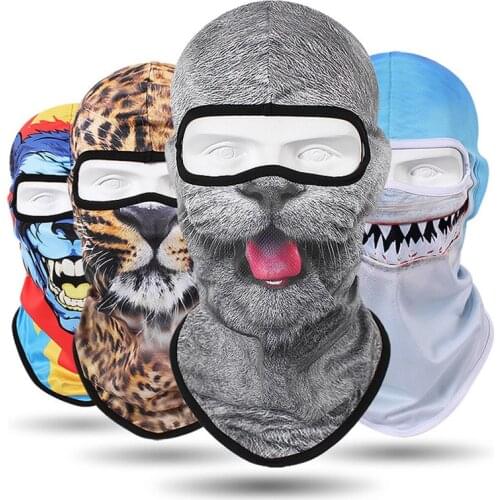 Dry Quick Camping Hiking Scarf Animal Breathable Outdoor Sweat Wicking Balaclava Fishing Bandana Ski Neck Warmer full Face Mask