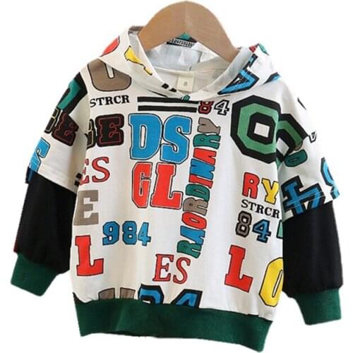 Children Fashion Casual Sweatshirt Infant Cartoon Costume Baby Boys Girls Cotton Hoodies Spring Autumn New Kids Toddler Clothing