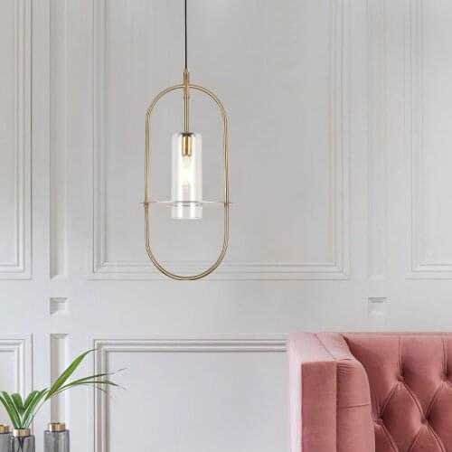 Designer single dining room pendant lights northern Europe creative bar coffee shop window art glass pendant lamp