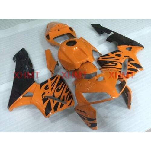 For CBR600 RR 2005 - 2006 Abs Fairing CBR 600 RR 2006 Motorcycle Fairing CBR 600 RR 06 Orange Black Motorcycle Fairing