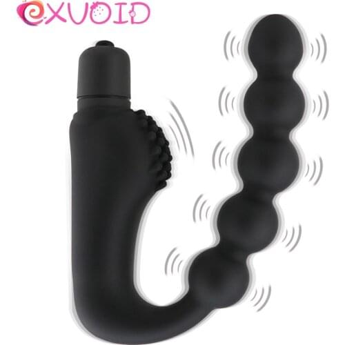 EXVOID Sex Toys for Women Dildo Silicone Butt Vibrating Plug Anal Beads Vibrator Anal Vibrator G-spot Prostate Massager