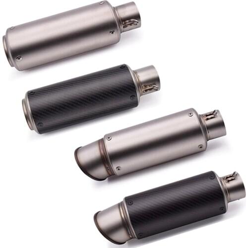 51mm 61mm Motorcycle Pipe Exhaust With DB killer Exhaust Pipe Muffler For Honda XR250 XR400 XR125 xr 250 400 Kawasaki ZG1000