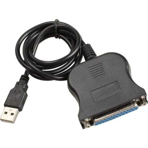 Hot USB1.1 to DB25 Parallel Printer Cable Adapter Female Connector Converter for Laptop Desktop PC NK-Shopping