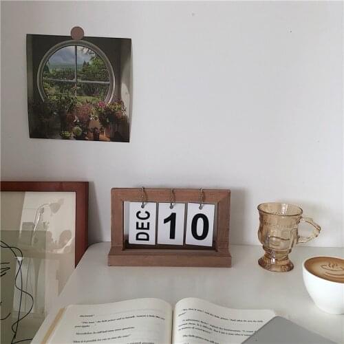 2021 Calendar Nordic Creative Wood I Japanese Style Personal 2021 Calendar Tabletop Ornaments