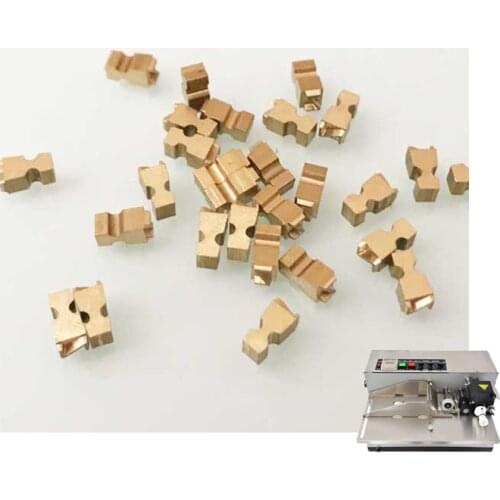 Brass number letters for printing for MY380 coding machine(0-9 each one 6pcs,EXPLOTMFG each one 2pcs, symbols 6pcs)