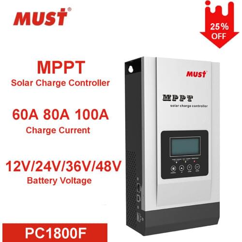 MPPT 60A 80A 100A Solar Charge Controller 12V/24V/36V/48V Auto Recognize Solar Battery Voltage Charging Regulator