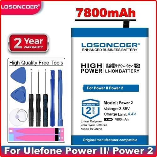 LOSONCOER Ulefone Power 2 Phone Batteries
