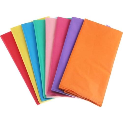 137x183cm Multicolor Waterproof Tablecloth Plastic Disposable Tablecovers Oilproof Table Cloth Party Catering Events Tableware