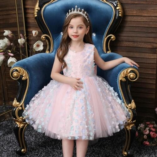 New Childrens Flower Dress Skirt, Childrens Wedding Dress, Pettiskirt, Childrens Catwalk Evening Dress Flower Girl Dresses