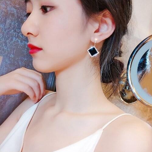 New Trendy Thin Face Earrings Korean Temperament Fashion Net Red Personality Geometric Earrings Female Earrings Jewelry Gifts