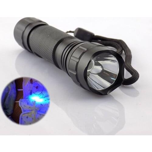 New Uv Light Led Flashlight Torch Light Lamp Ultraviolet Purple Color Led Flash Torch Rechargeable Linternas For Money Detector