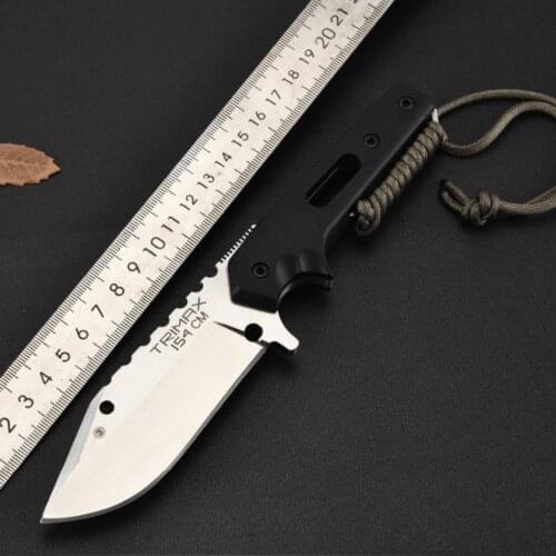 Handmade 440C steel Hunting Knife Camping Survival Knife Fixed Blade Tactical Knife G10 handle Camping survival tool