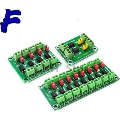PC817 2 4 8 Channel Optocoupler Isolation Board Voltage Converter Adapter Module 3.6-30V Driver Photoelectric Isolated Module