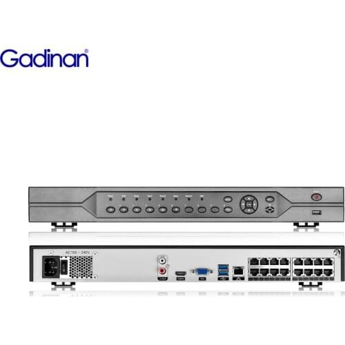 Gadinan H.265 16CH 5MP POE NVR Onvif 48V For 4K 5MP 4MP 3MP 1080P POE IP Camera Network Video Recorder Surveillance CCTV System