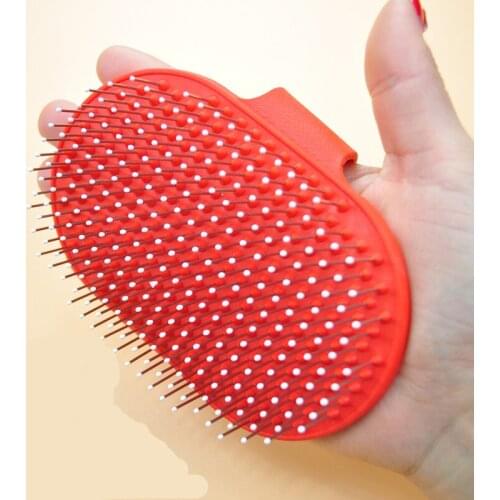 Hot Sale Pet Dog Cat Bath Brush Comb Rubber Glove Hair Fur Grooming Massaging Massage Pin Pet Shower Dog Brush Pets Supplies