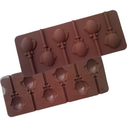 Silicone Cake Pops Mould Maker Baking Set 6 Lollipop Sticks Pop Mold Cooking Candy Chocolate Fish D685