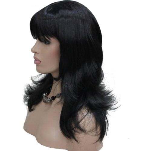 StrongBeauty Womens Wig Black/Red Long Curly Layered Hairstyles Hair Synthetic Full Wigs 5 Color
