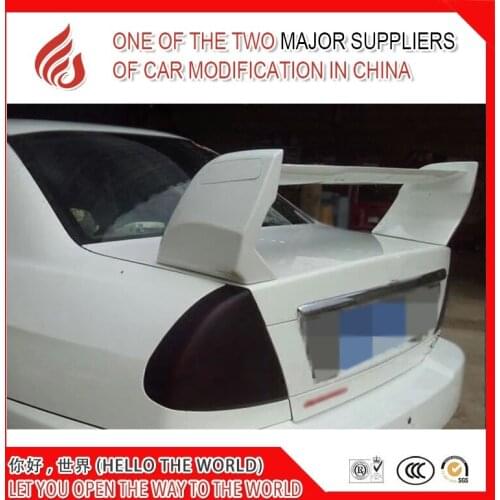 High quality Universal sedan car ABS primer unpainted color rear trunk spoiler for sedan cars cool spoiler Lancer ect