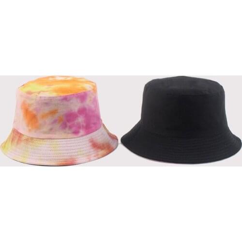 Adult Bucket Hat Fisherman Hat Reversible Fishing Hat Colourful Graffiti Bob Caps Hip Hop Creative Tie Dye Gorros Men Women