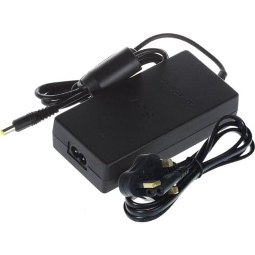 Xunbeifang 10pcs UK Plug AC Adapter Charger Cord Cable Supply Power For PS2 Console Slim Black