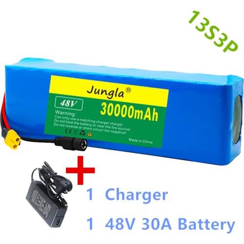 2021 Original 13S3P 48v 30Ah 1000W 18650 Battery Pack MH1 54.6v E-bike Electric Bicycle Battery Scooter with 25A Discharge BMS