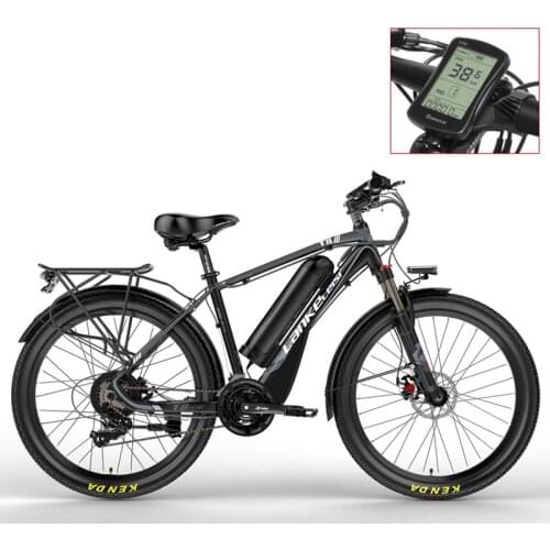26 Inch Electric Bicycle, 400W 48V Strong Power, Removable Lithium Battery, Lockable Suspension Fork, Pedal Assist E-Bike