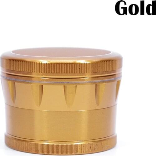 4 Layers Diameter 63MM Height Aluminum Alloy Chamfer Tobacco Grinder Herb Spice Mill Hookah Shisha Cigarettes Smoke Wholesale