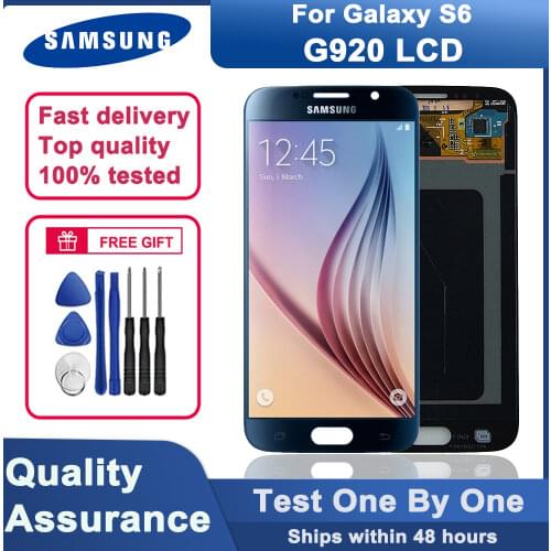 5.1" Original Super AMOLED S6 LCD Display for Samsung Galaxy S6 G920 SM-G920F G920F G920FD LCD touch screen digitizer assembly