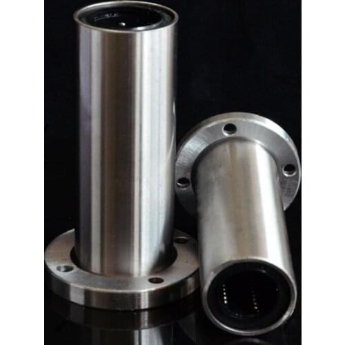 50pcs/lot LMF25LUU 25mm 25*40*112mm long round Flange linear ball bearings bushing for 3D printer 25x40x112mm