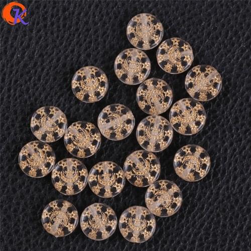 Cordial Design 13mm 800pcs Acrylic Beads/Clear Bead With Antique/Coin Shape/Beads For Hand Made/Beads Making/Earring Findings