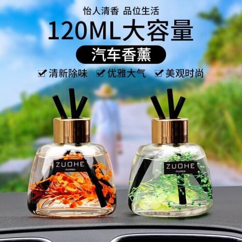 120ml Car Aromatherapy Ornaments Long Lasting Light Fragrance Seat Type Car Accessories Fragrance Womens Fire-free Aromatherapy
