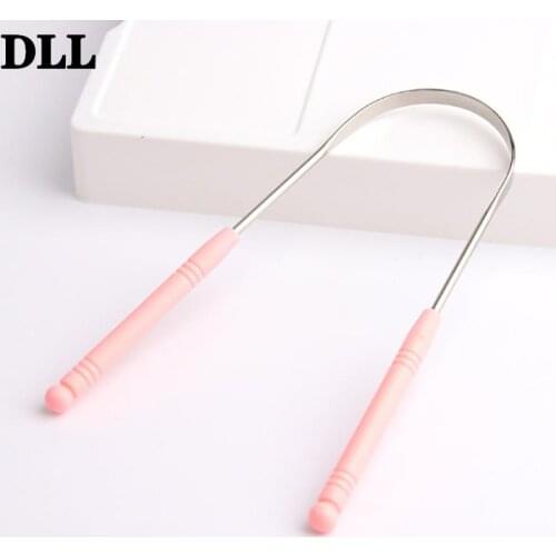 Hot Sale Tongue Scraper Stainless Steel Toothbrush Oral Hygiene Care Tools Oral Tongue Cleaner Brush Tongue