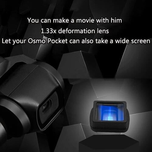Hot-1.33X Anamorphic Film Lens for Dji Osmo Pocket Ptz Camera