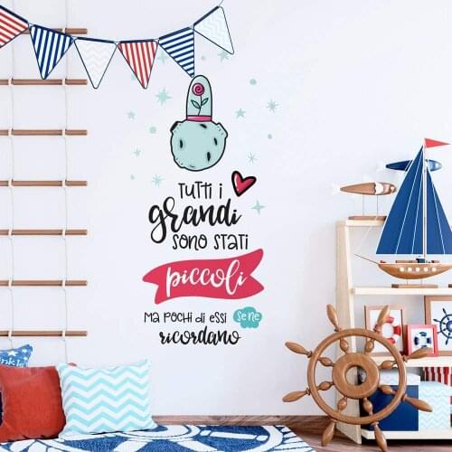 Kina UVB01530 decoration transparent PVC wall stickers for wall aphorisms-measurement 100x30 cm