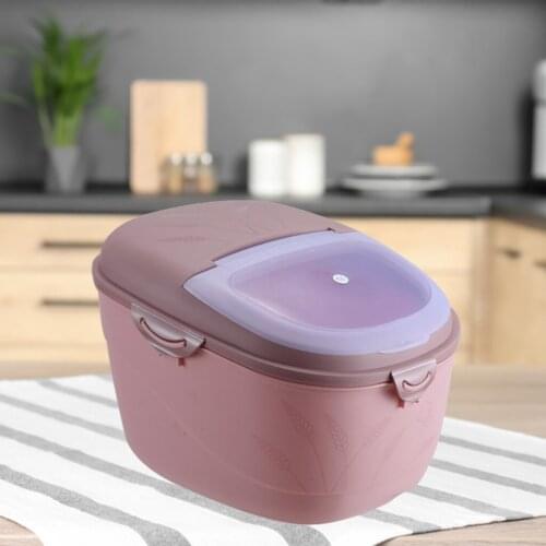 Food Storage Container Rice Container Bin for Flour Grains Moisture-proof