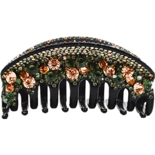 Large Hair Claws for Women Bridge Shape Full Crystal Hair Clip Hair Wear 10cm