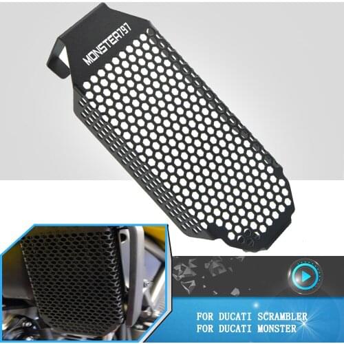 For Ducati Scrambler Icon Dark / Classic 2020 Motorcycle Monster 797 2017 2018 2019 2020 Oil Cooler Guard Radiator Grille Covers