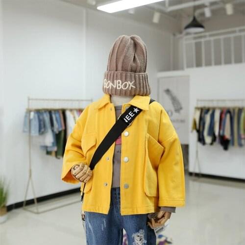 Unisex Baby Jacket Korean Fashion Jackets for Girl Toddler Boys Outerwear Big Pocket Children Clothing 2 3 4 5 6 Years 2020 New