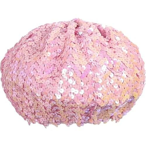 Fashion Ladies Girls Sequins Hat Ladies Sequined Beanies Costume Party New Beanies