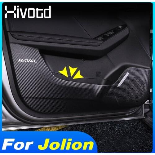 Door And Storage Box Anti-Kick Sticker Carbon Car Stickers Interior Parts Auto Film Cover For Haval Jolion 2021 Accessories