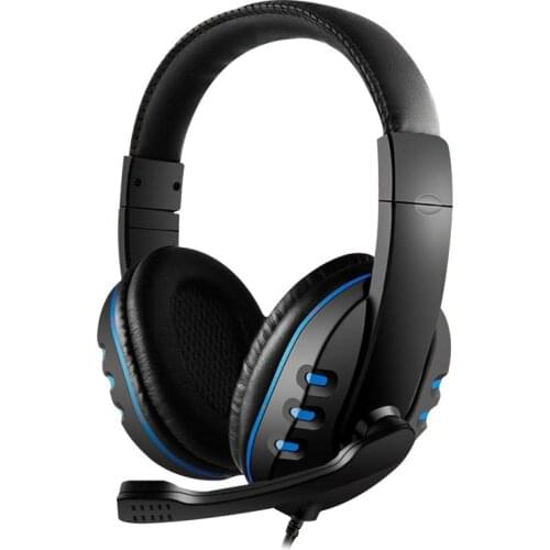 POWERMASTER PM-4277 3.5MM JACKLI MİKROFONLU I KULAKÜS HEADSET black/blue 1.2M wired