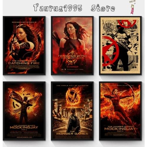 New Vintage The Hunger Games /kraft paper/Wall stickers/cafe bar poster/Retro Poster/decorative painting