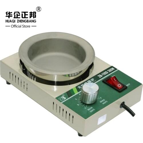 Best Price Solder Pot Soldering Desoldering Bath Titanium Plate 100mm 220V 380W 200-450 Celsius Electric Soldering Irons