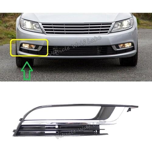 Right Side Fog Lamp Grille For Passat CC 2012 2013 2014 2015 2016 2017 Car-Styling Front Bumper Fog Lamp Light Grille Cover