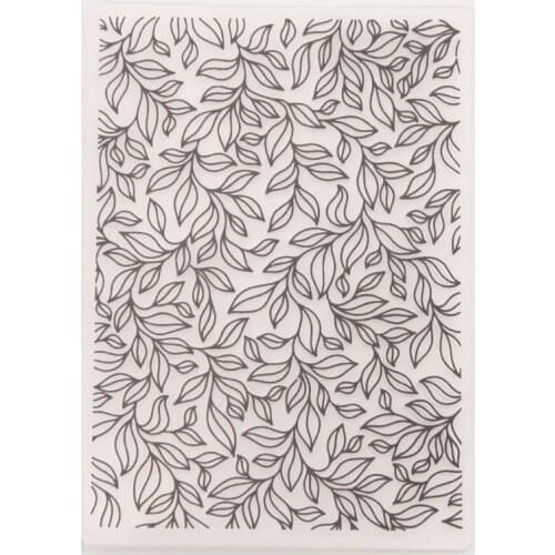Plastic Embossing Folder Template DIY Scrapbook Photo Album Card Craft Tree Leaves